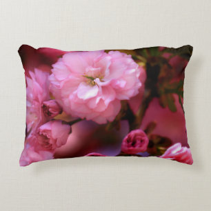 Cojín Decorativo Hermosas flores de cerezo rosado de primavera