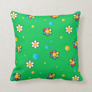 Cojín Decorativo Hermosas flores lindo patrón para la habitación de