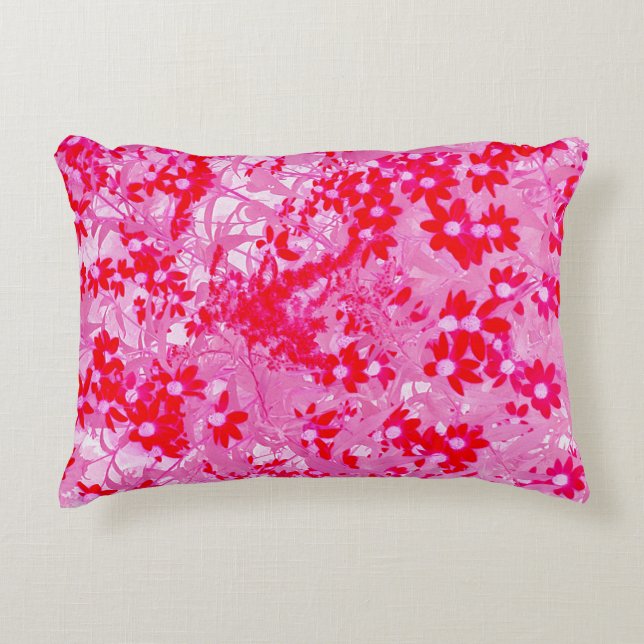 Cojín Decorativo Hermosas Flores Rojas (Anverso)
