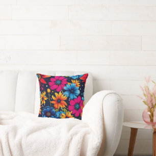 Cojín Decorativo Hermosas flores y Rosas