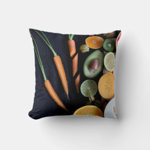 Cojín Decorativo Hermosas Frutas Y Hortalizas