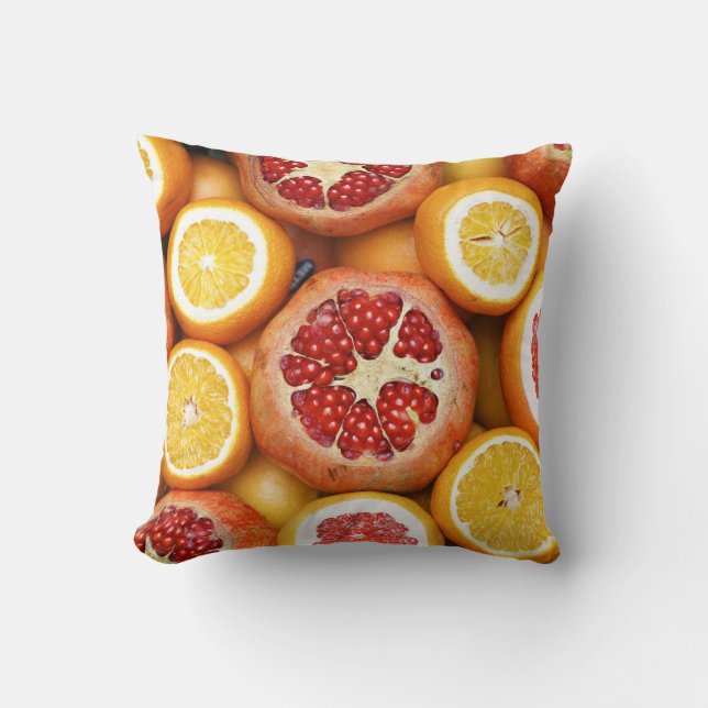 Cojín Decorativo Hermosas Frutas Y Hortalizas (Anverso)