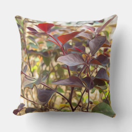 Cojín Decorativo Hermosas hojas rojas