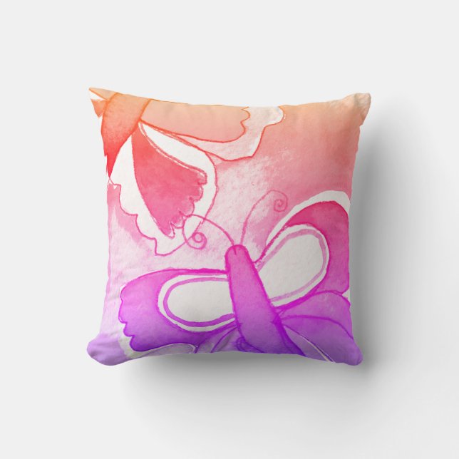 Cojín Decorativo Hermosas mariposas (Anverso)