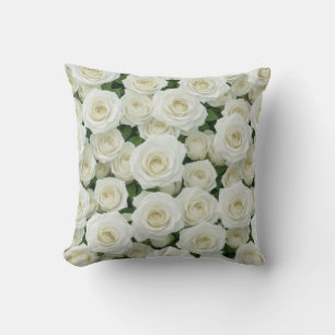 Cojín Decorativo Hermosas rosas blancas