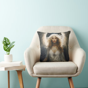 Cojín Decorativo Hermoso Ángel Guardian