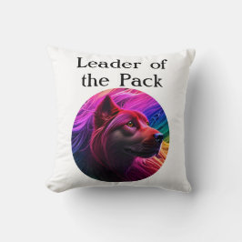 Cojín Decorativo Hermoso Arte Perro Colorido