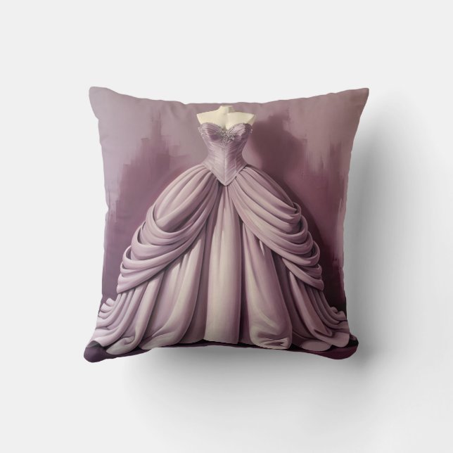 Cojín Decorativo Hermoso baile de malva (Reverso)
