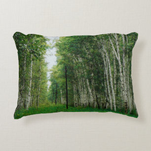 Cojín Decorativo Hermoso bosque Birch Tree