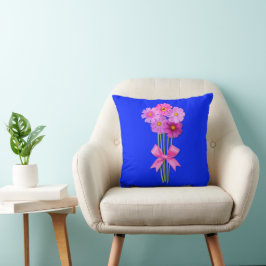 Cojín Decorativo Hermoso Bouquet de flores para los amantes de las