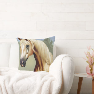 Cojín Decorativo Hermoso caballo de Palomino