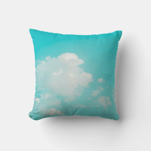 Cojín Decorativo Hermoso cielo azul y nubes con luz natural