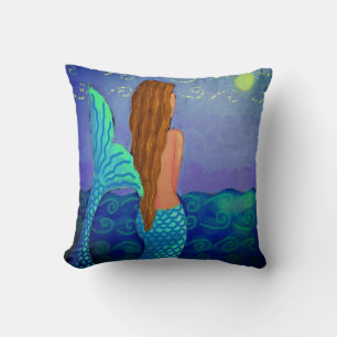 Cojín Decorativo Hermoso cuadro abstracto de sirena
