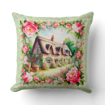 Hermoso Cushion de cabaña con paja (2)