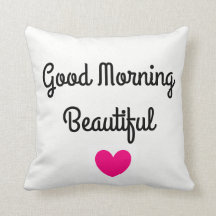 Cojín decorativo hermoso de la buena mañana