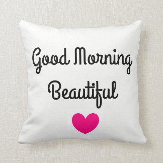 Cojín decorativo hermoso de la buena mañana