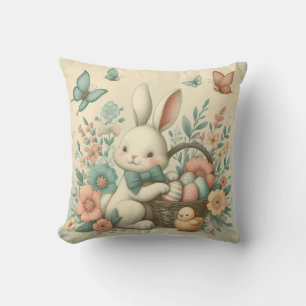 Cojín Decorativo Hermoso de Pascua y pollo