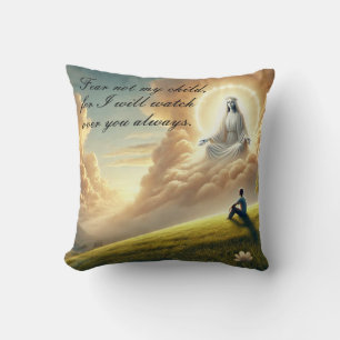 Cojín Decorativo Hermoso Dios Cuidando a Su Hijo