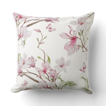 Hermoso diseño de flores rosadas que florecen sin 