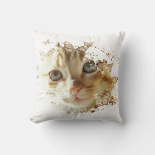Cojín Decorativo Hermoso diseño de gato