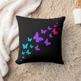Cojín Decorativo Hermoso diseño de orgullo andrógino de mariposa