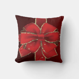 Cojín Decorativo Hermoso diseño de regalo de Navidades rojos