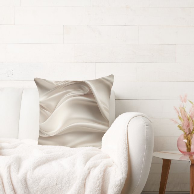 Cojín Decorativo Hermoso dorado champán romántico falso satén (Sofá)