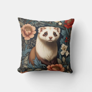 Cojín Decorativo Hermoso Ferret William Morris inspirado