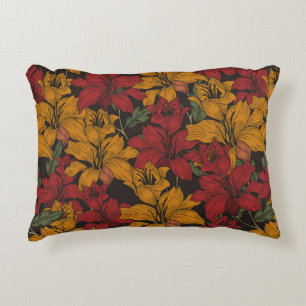 Cojín Decorativo Hermoso fondo de patrón floral sin fisuras. Troya