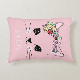 Cojín Decorativo Hermoso gato Cara Cara Cara Miow Gato Gatito Compl