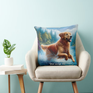 Cojín Decorativo Hermoso Golden Retriever
