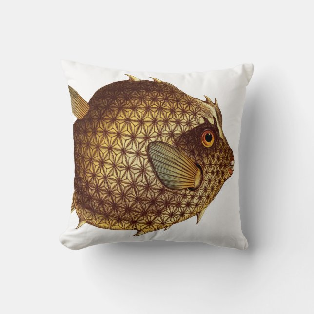 Cojín decorativo hermoso grande de los pescados (Anverso)