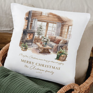 Cojín Decorativo Hermoso hogar Navidad acogedor personalizado