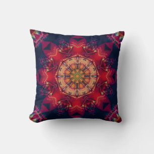 Cojín Decorativo Hermoso kaleidoscopio sin fisuras ilustrativo