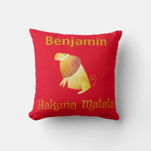 Cojín Decorativo Hermoso León Hakuna Matata