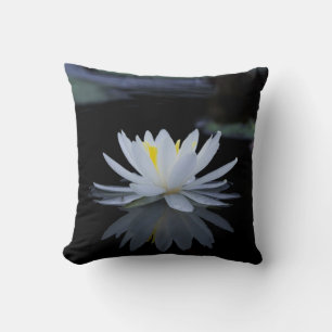 Cojín Decorativo Hermoso Loto Blanco, Paisaje