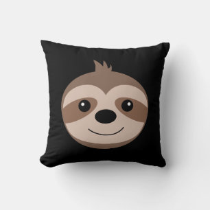 Cojín Decorativo Hermoso oso perezoso sonriente