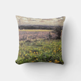 Cojín Decorativo Hermoso paisaje rural pintado en el medio oeste de