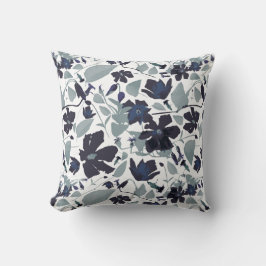 Cojín Decorativo Hermoso patrón de acuarela floral de clematis vine