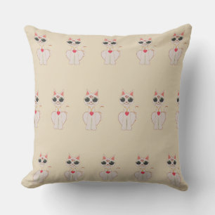 Cojín Decorativo Hermoso patrón de gato