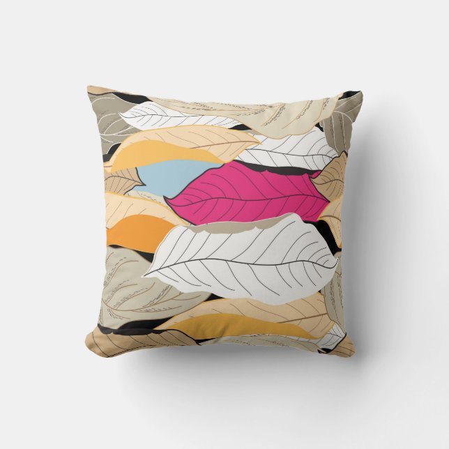 Cojín Decorativo hermoso patrón de otoño sin costuras de vacaciones (Anverso)