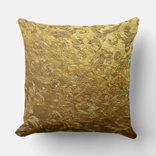 Cojín Decorativo Hermoso patrón dorado