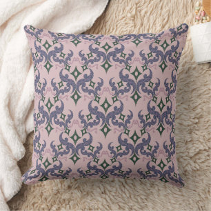 Cojín Decorativo Hermoso patrón étnico de Damasco puntillismo 