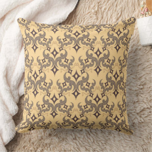 Cojín Decorativo Hermoso patrón étnico de Damasco puntillismo