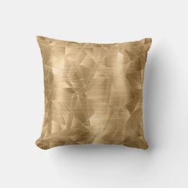 Cojín Decorativo Hermoso patrón geométrico de oro de lujo