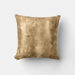 Cojín Decorativo Hermoso patrón geométrico de oro de lujo