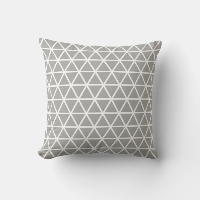 Cojín Decorativo Hermoso patrón geométrico de triángulo (Anverso)