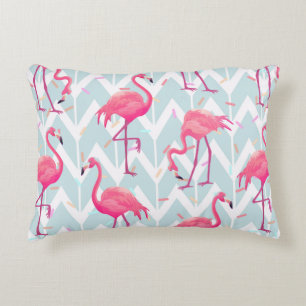 Cojín Decorativo Hermoso patrón tropical sin costura con flam rosa