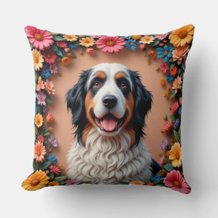 Cojín Decorativo Hermoso retrato de perro