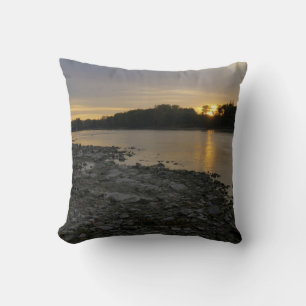 Cojín Decorativo Hermoso río Sunrise